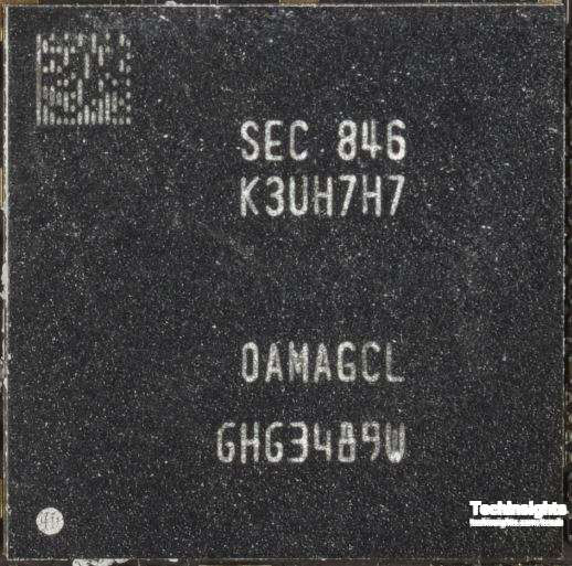Figure 9 Samsung K3UH7H70AM-AGCL, 8 GB LPDDR4X
