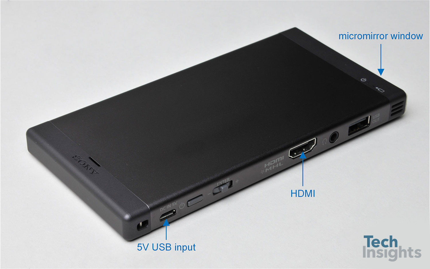 Figure 1: Sony MP-CL1A Projector – Tilt View