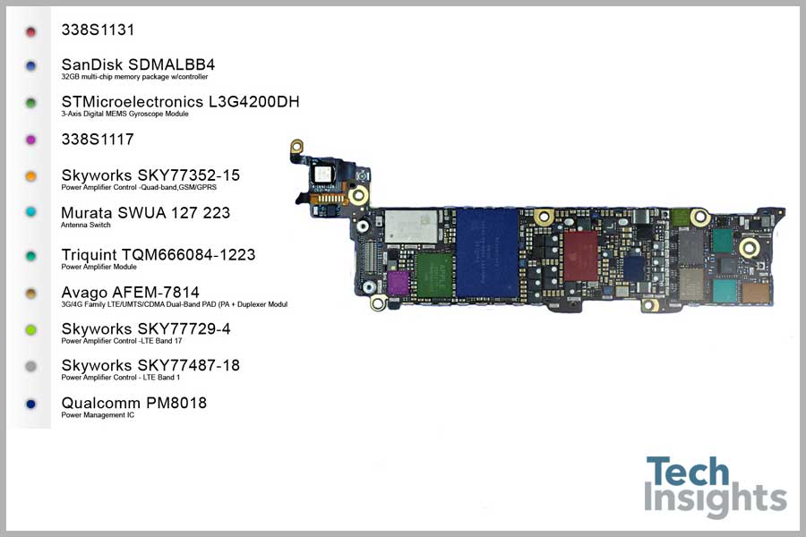 Iphone 11 схема платы с расположением элементов