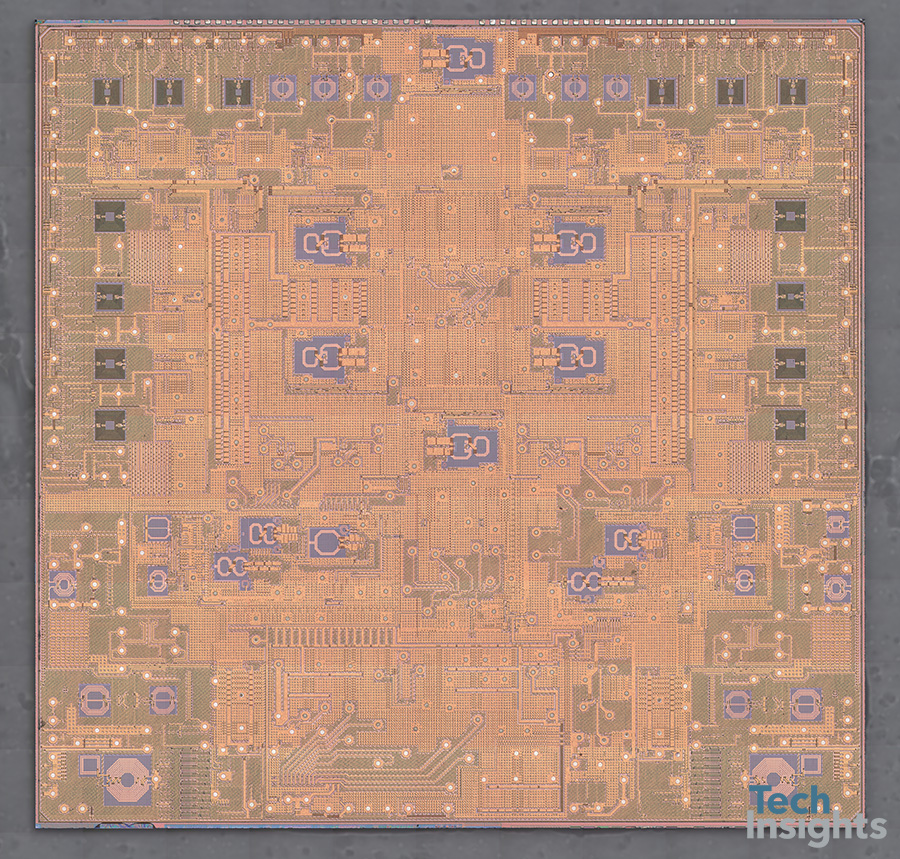 Samsung Shannon 5500 RF Transceiver die photo