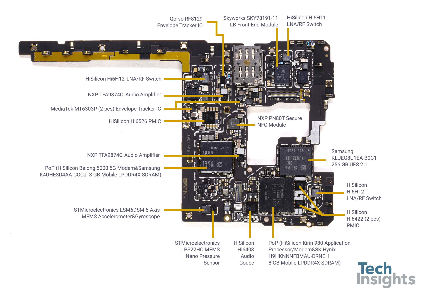 Huawei Mate 20 X Teardown - PCB