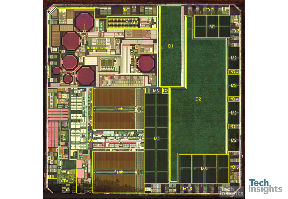 Colorado SV3 die from onsemi RSL10 Multi-Protocol Bluetooth System-on-Chip