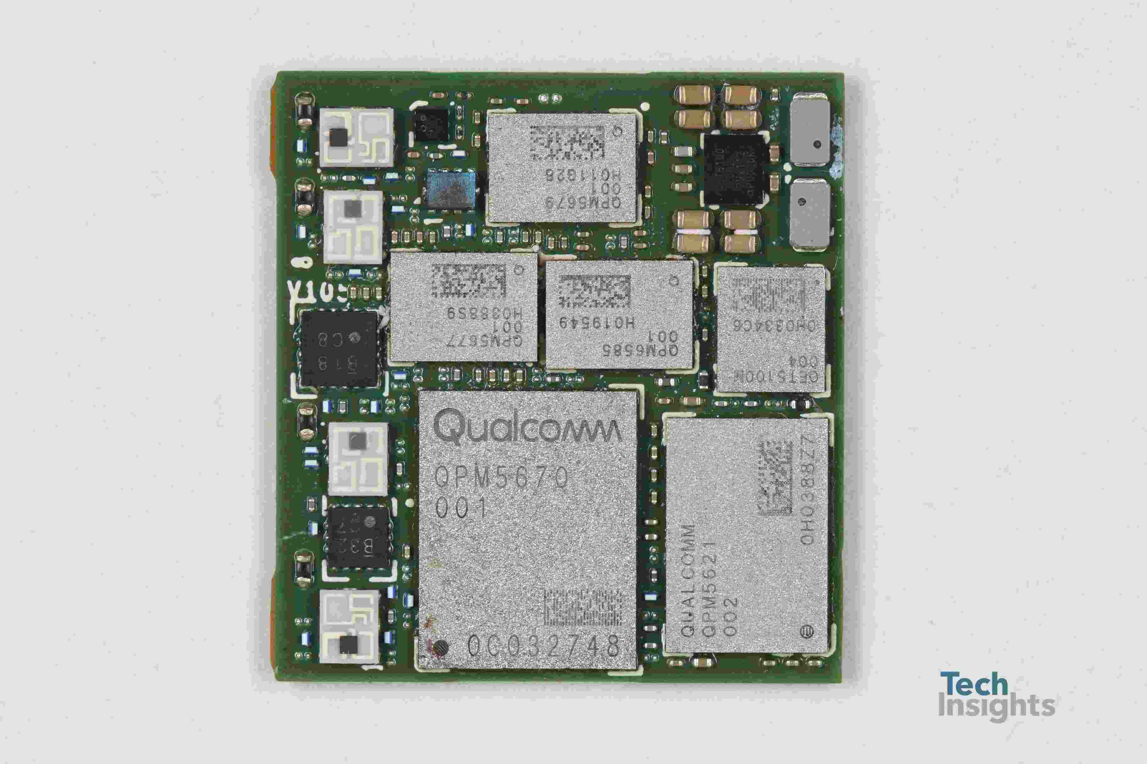 The 5G board inside the Lenovo ThinkPad X1 Fold laptop house the cellular technology to connect the laptop to the internet and includes major components from Qualcomm among others.