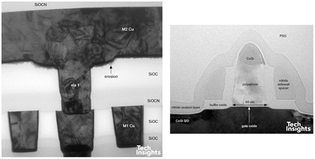 Figure 10: Cross-sections of 80-nm ATI GPU