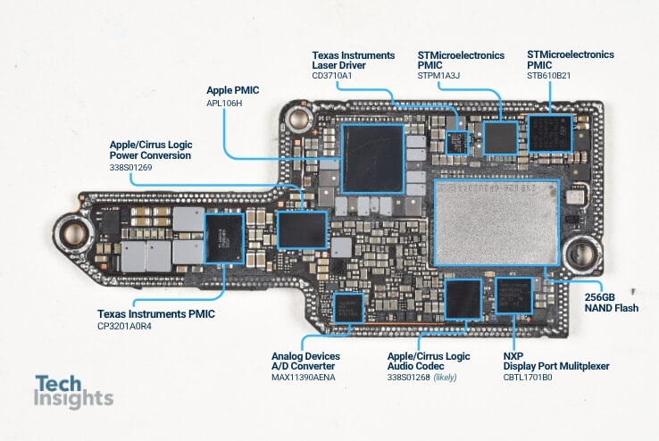 Apple iPhone 18 Pro Max with its internal power management ic board