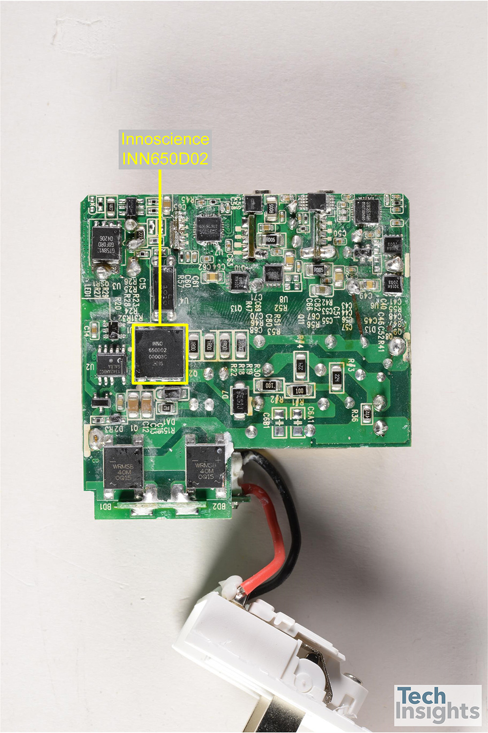 Figure 3 Rock RH-PD65W 65 W USB-C Wall Charger – Main PCB Top