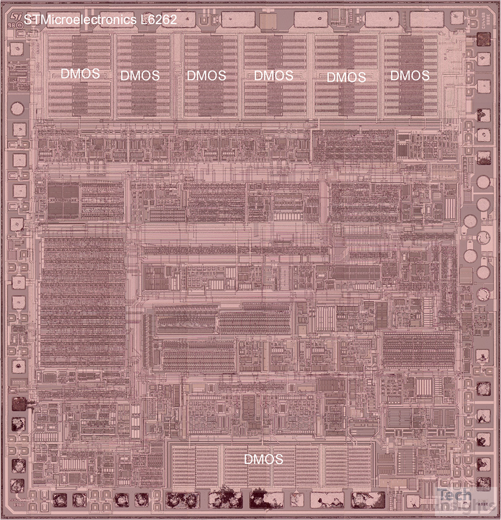 STMicroelectronics L6262S BCD Process Die Photograph