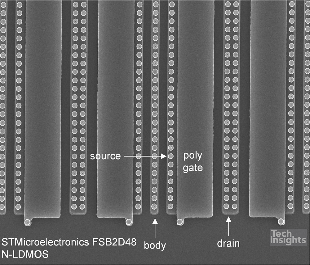 STMicroelectronics FSB2D48 N-LDMOS Layout