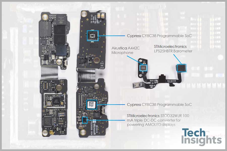 Microsoft Band II Teardown design wins